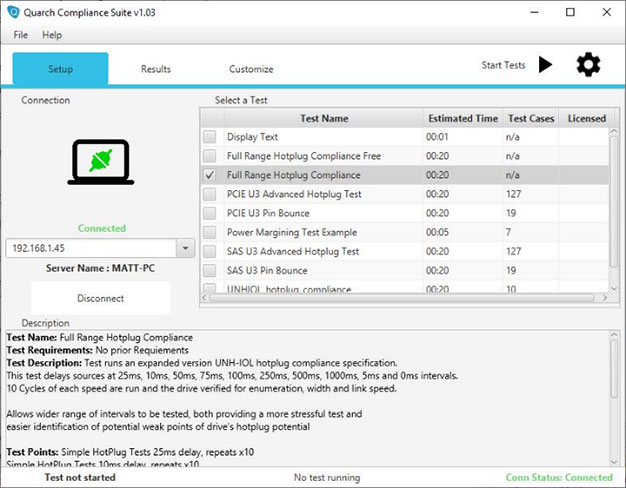 Quarch Compliance Suite